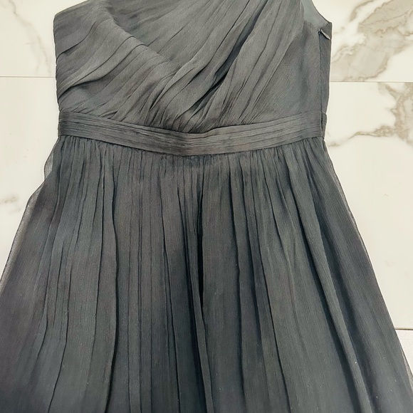 J. Crew Tall size 2 lovely black one shoulder dress✨🤍 - Picture 3 of 4